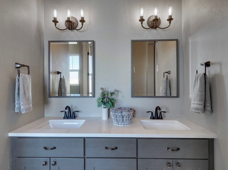 Contemporary Bathroom with Dual Sinks